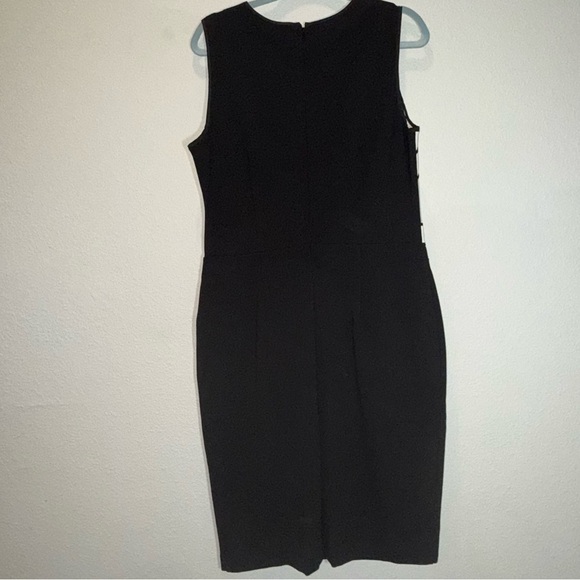 White House Black Market Cream/White Black Sheath Midi Dress 14 - Picture 3 of 12